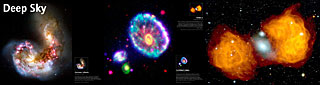 Panel: Antennae Galaxies, Cartwheel Galaxy and Fornax A