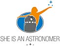 She is an Astronomer Logo